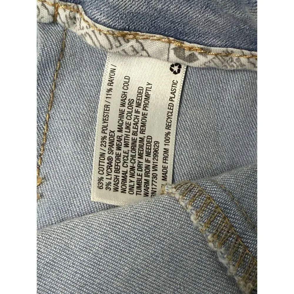 Wild Fable Denim Mini‎ Skirt Women’s Size 00 Light Wash Back Zip
